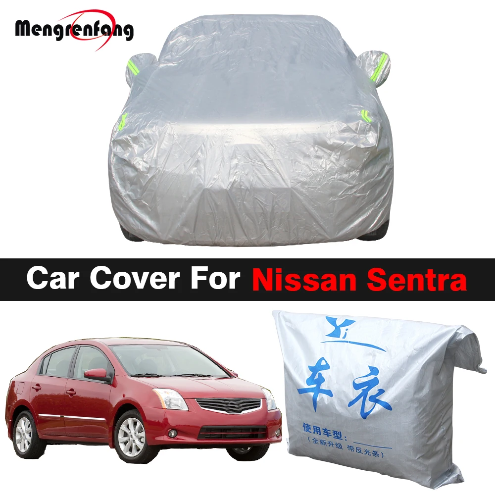 Outdoor Car Cover For Nissan Sentra Auto Sun Shade Anti-UV Snow Rain Dust Protection Windproof Cover