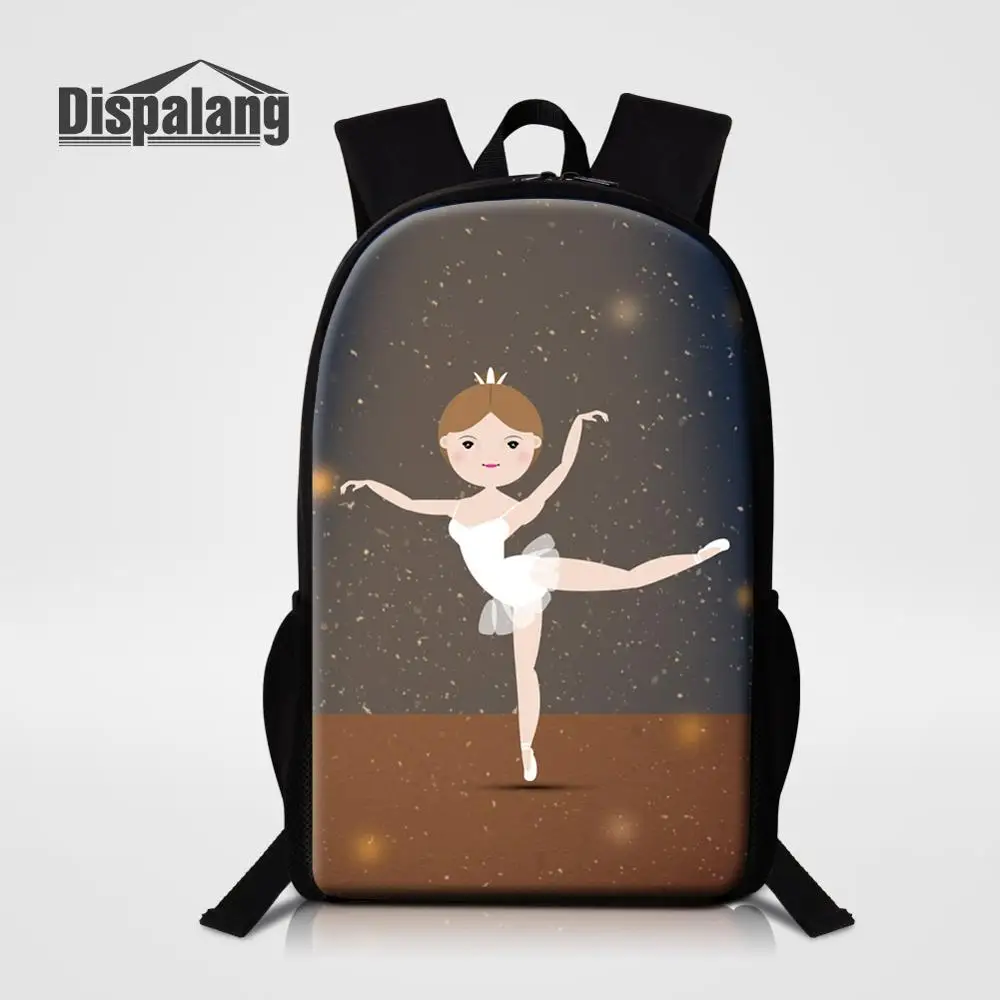 Dispalang Ballet Cartoon School Bag Women Stylish Backpack For Teenage Girl Female Mochila Kids Shoulder Bags Children Schoolbag