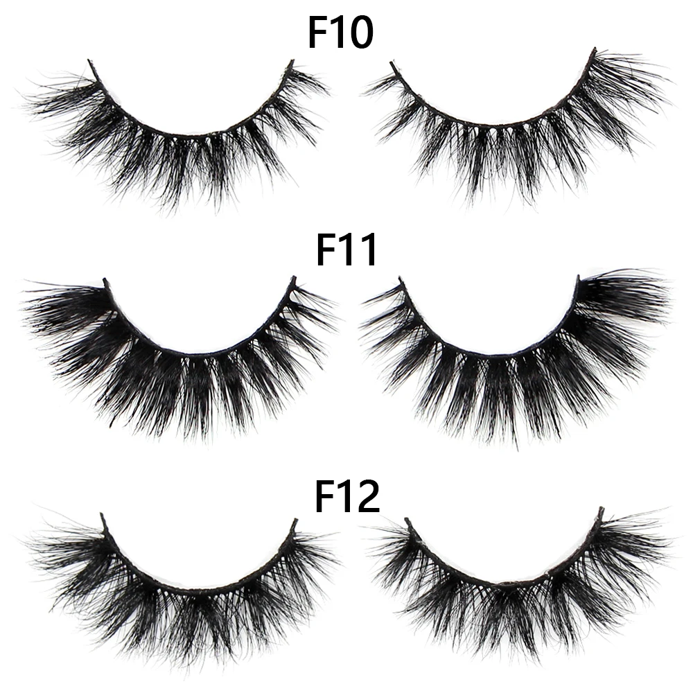 FOXESJI Nerz-Wimpern Flauschige Dramatische Wispy Kreuz-Falsche Wimpern Streifenwimpern Verlängerung Natürliche Weiche 3D Nerz-Wimpern Make-up – Detail 15