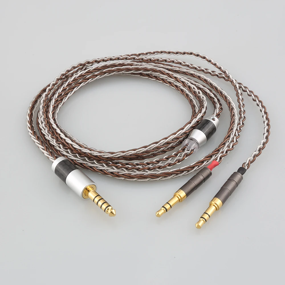 Audiocrast 8 Cores Headphone Cable For Denon AH-D600 D7100 Hifiman Sundara Ananda HE1000se HE6se he400 Earphone