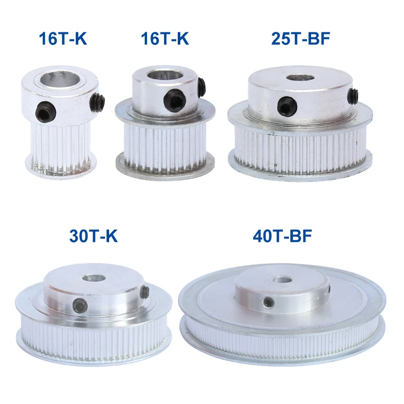 MXL-100T Timing Pulley Bore size 8/10/12 mm Pulley Wheel Slot Width 11 mm Match with Width 10 mm MXL-Timing belt For 3D Printers