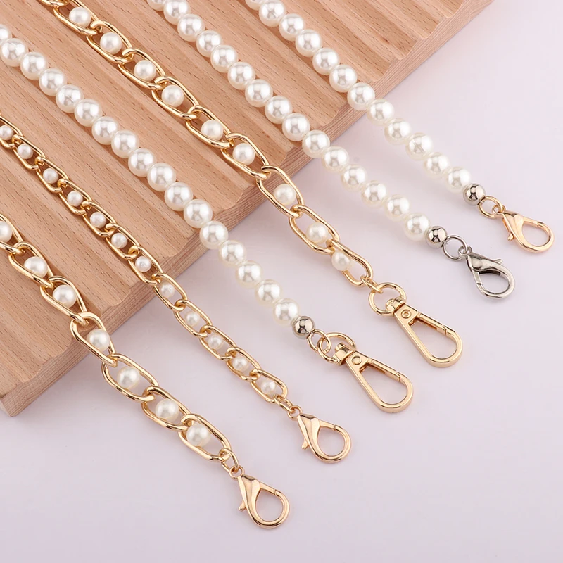 Fashion lady bag Handle accessories   luxury bead chain versatile and practical Pearl chain Shoulder strap bag Crossbody chain