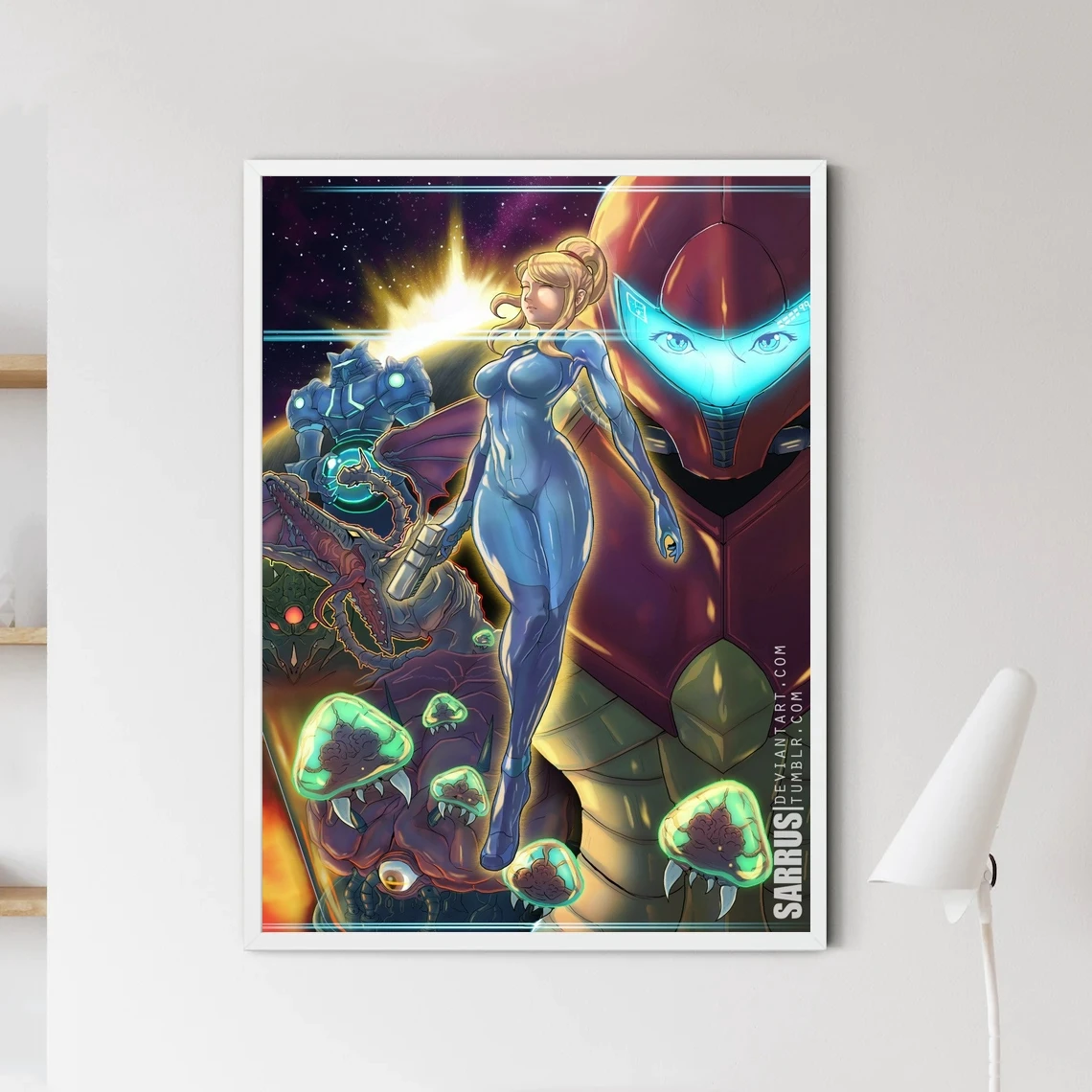 Metroid Zero Mission Game Poster Canvas Picture Print Fan Art Modern Home Wall Painting Decoration (No Frame)