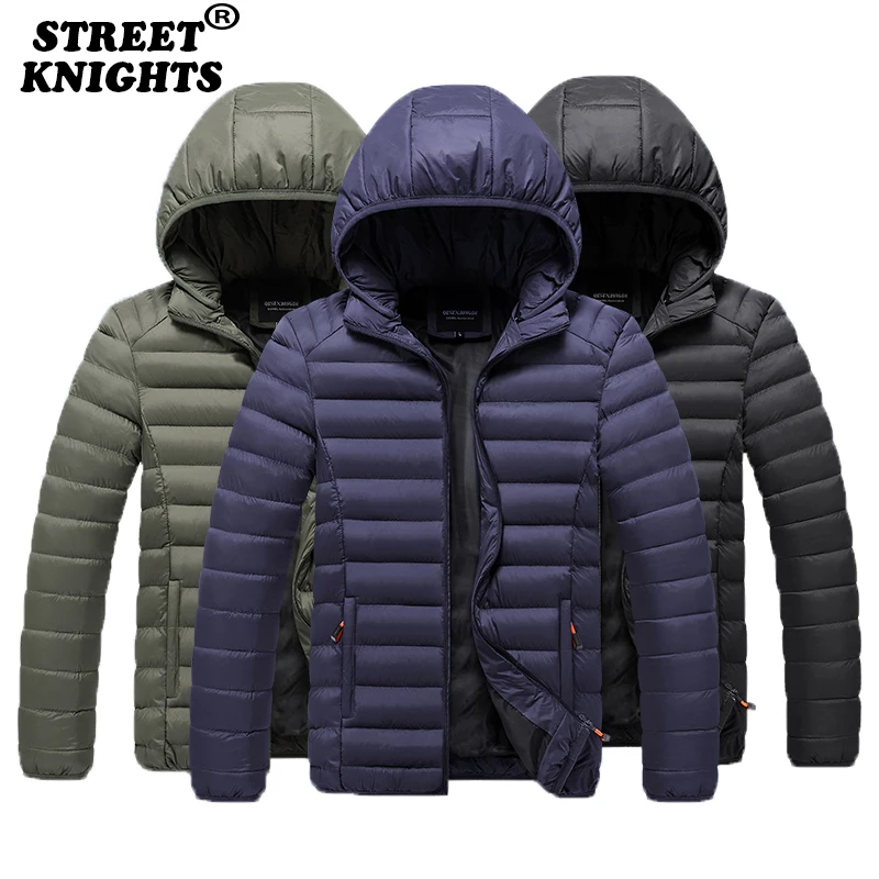 남성 2022 겨울 캐주얼 따뜻한 두꺼운 방수 자켓 파카 남성 Outwear 패션 주머니 Windproof Hat Parka Jacket Hot