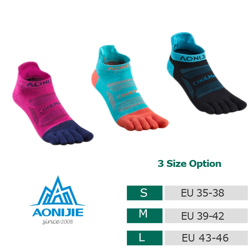 Chaussettes à orteils légères à 5 doigts pour hommes et femmes, 3 paires, pour course à pied, football, basket-ball, Yoga, Marathon, 2020