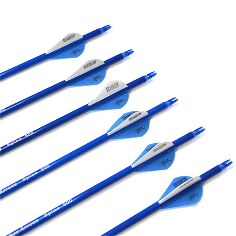 12/24pcs Outdoor Hunting 31.5inch Carbon Arrow Spine500 Bow And Arrow Shooting Training Mix Carbon Shaft For Archery Accessories