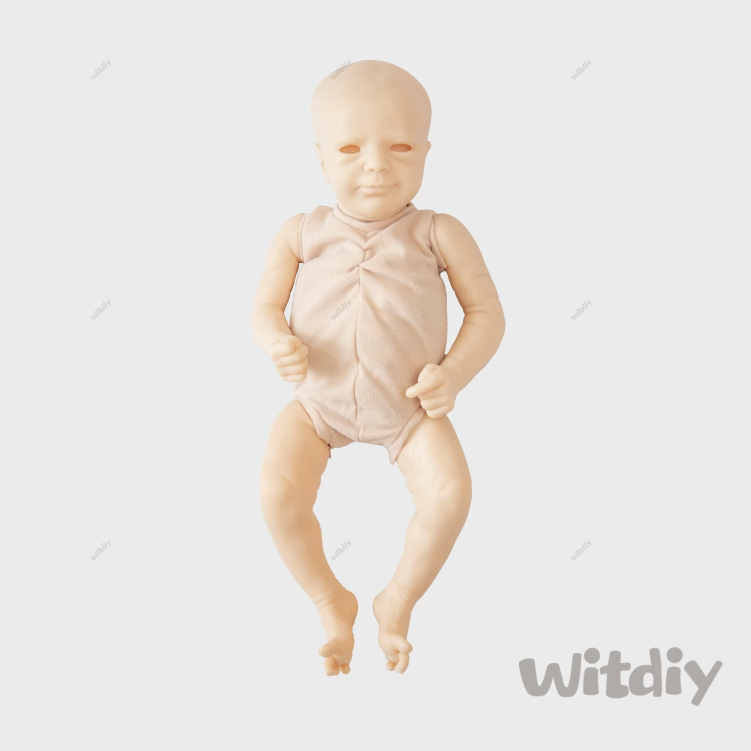 Witdiy  45 cm/17.72 inch new vinyl blank reborn doll baby unpainted kit/Give 2 gifts