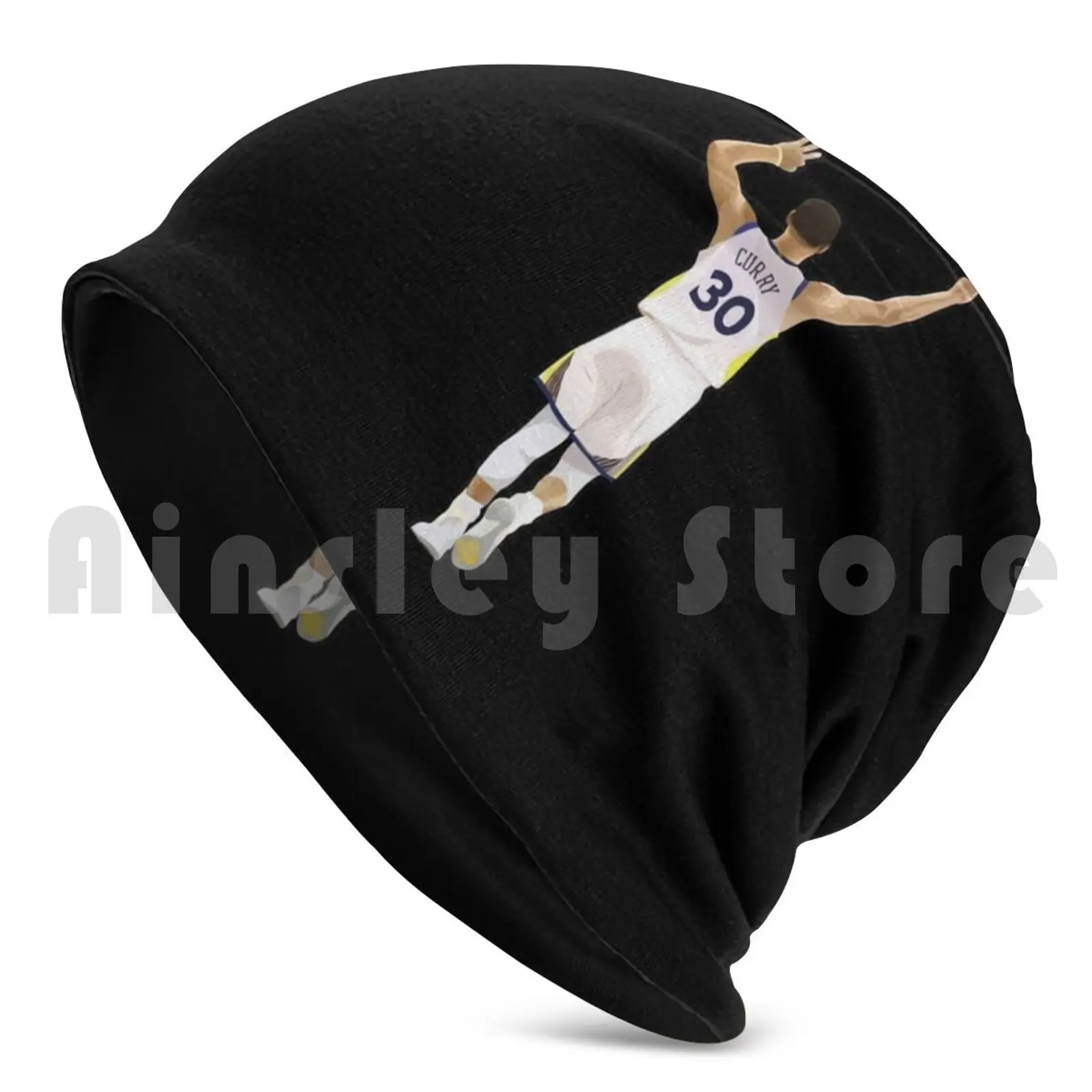 Curry Hand Sign Beanies Knit Hat 792 Beanies Print Curry Basketball Steph Stephen Golden Klay State Steph Curry