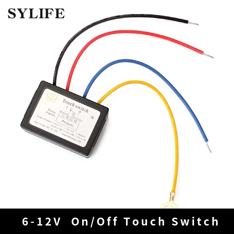 

4 режима включения выключения сенсорного диммера XD-613B для стеклянного корпуса светодиодной лампы