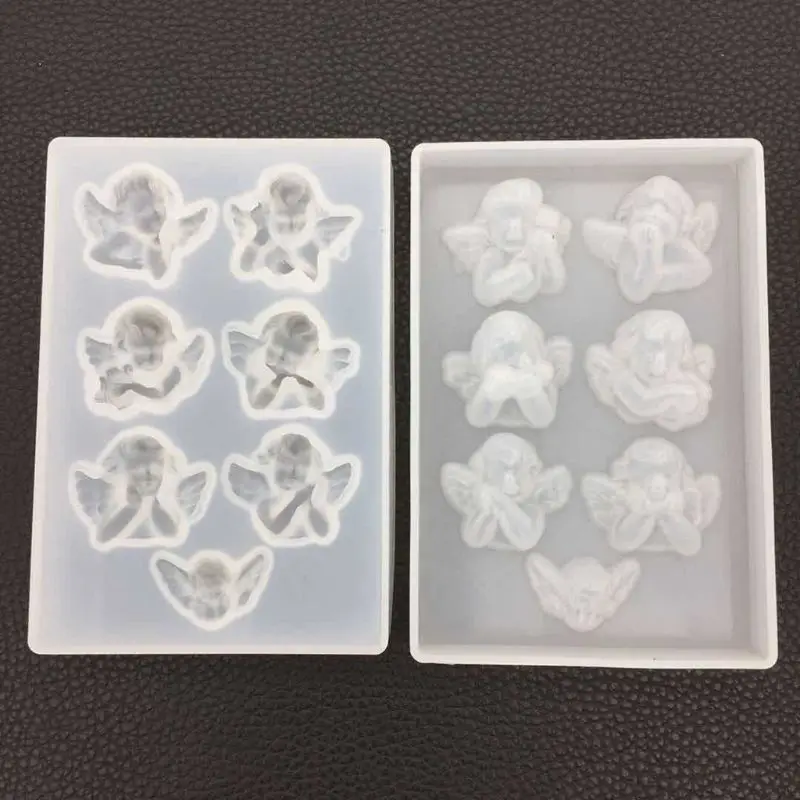 Little Angel Shape Silicone Mold DIY Clay UV Epoxy Resin Mould Home Decoration Pendant Jewelry Craft Making Tool