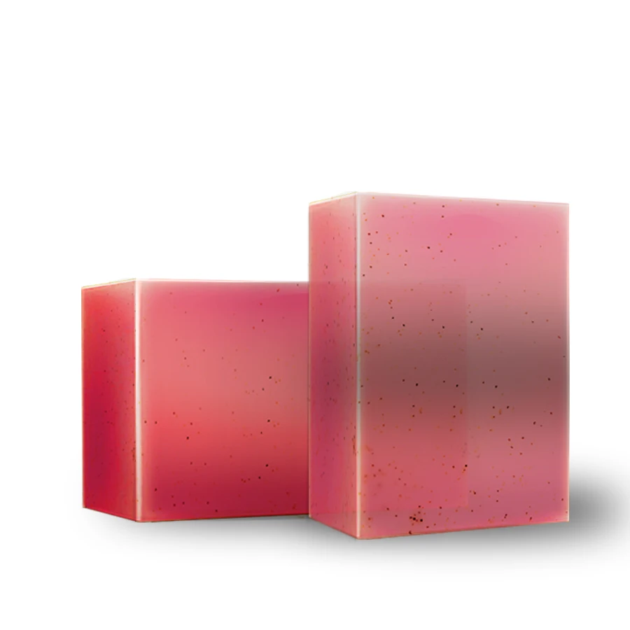 Watermelon aromatherapy scrub soap 50g Cold Pressed All Natural Scented Bar Soap for Hands Face and Body, Gentle Sensitive skin