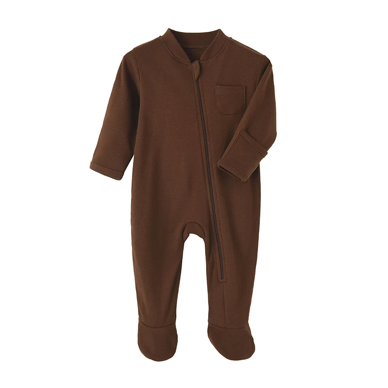 Pelele para bebé recién nacido, Pelele con pies para niña y niño, mono de algodón suave, monos de Color sólido, ropa infantil