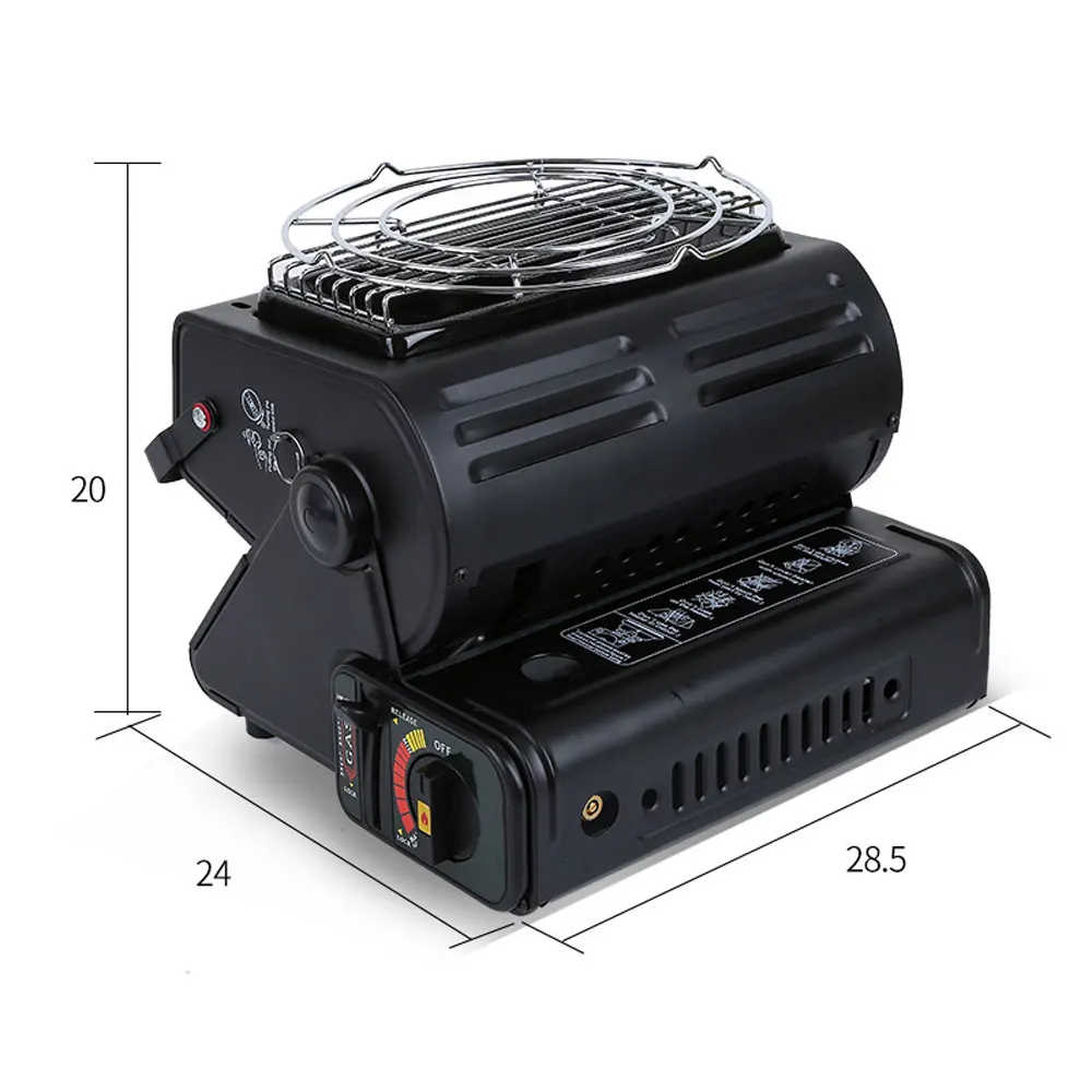 ポータブルキャンプ用ガスストーブ,屋外用調理器,ガソリンまたはガスヒーター