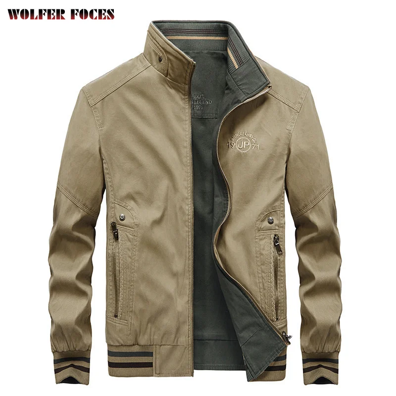 The New Listing Casual Jacket Stand Collar Men's Youth Wear Large Coat On Both Sides M-6XL Factory Favourite Panic Buying