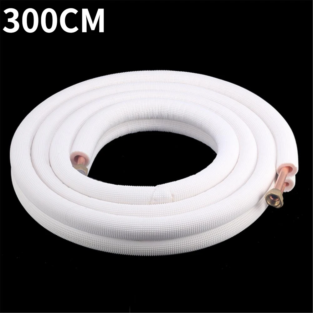 6mm/10mm x 300cm Air Conditioning Copper Pipe Connecting Pipe Finished Household Fixed Frequency Conversion Lengthened Thickened