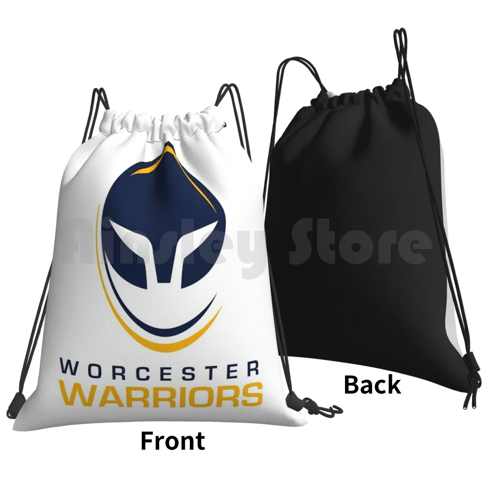 Worcester Backpack Drawstring Bags Gym Bag Waterproof Worcester Rugby Sport Worcestershire