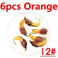 6PCS orange size 12
