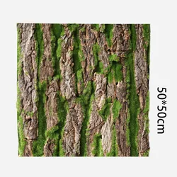 Simulation Tree Bark for Home Sewer Decoration, Fake Tree Bark, Green Moss, Wedding Decoration, Grass Wall, Artificial Plants