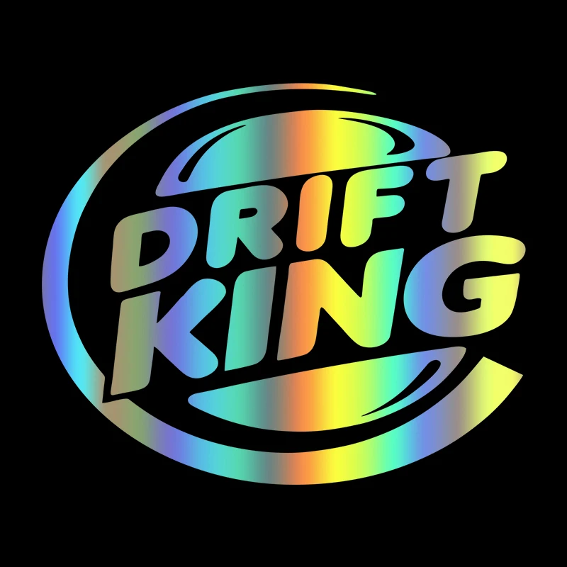 40109# 15x12.5 cm Die-Cut Vinyl Decal For DRIFT KING Car Sticker Waterproof Auto Decors on Car Body Bumper Rear Window