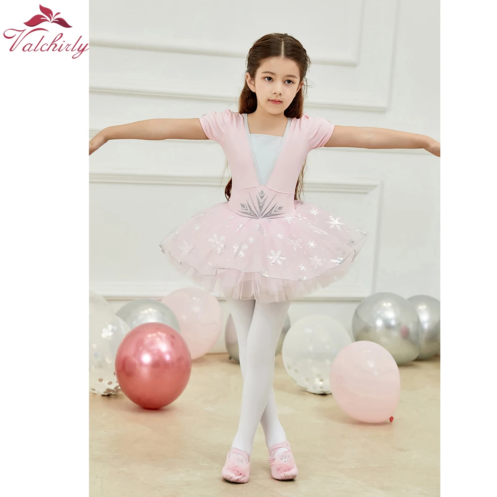 New Princess Ballerina Dance Costume Kids Flower Party  Ballet Tutu Dress for Girls