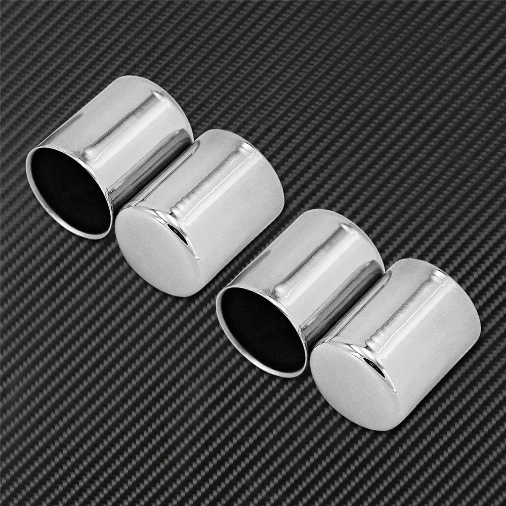 Motorcycle 4PCS Black/Chrome Docking Hardware Point Cover Kit For Harley Touring Dyna Softail Sportster Fat Bob Springer Glide
