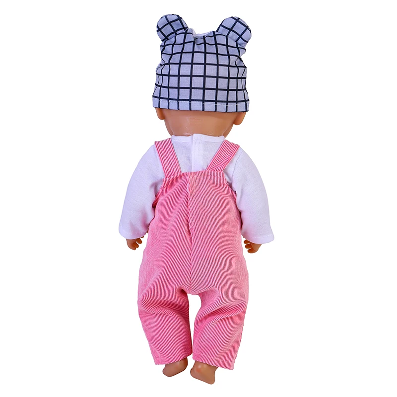 Clothes for Baby Born Dolls 18 Inch Doll Outfits Hat Suit New Born Accessories Reborn Toddler Dolls Dress Baby Birthday Gift Toy