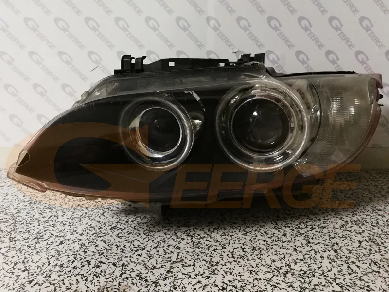For BMW 3 Series E90 E91 E92 E93 M3 2007 - 2013 Xenon Headlight Excellent Ultra Bright CCFL Angel Eyes Kit Halo Rings