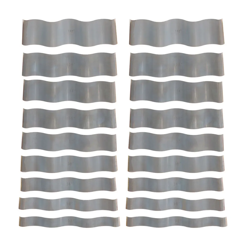 9 Pair Precise 1/8" Wavy Steel Parallel Parallels.0002" Hardened 18 Pcs Set