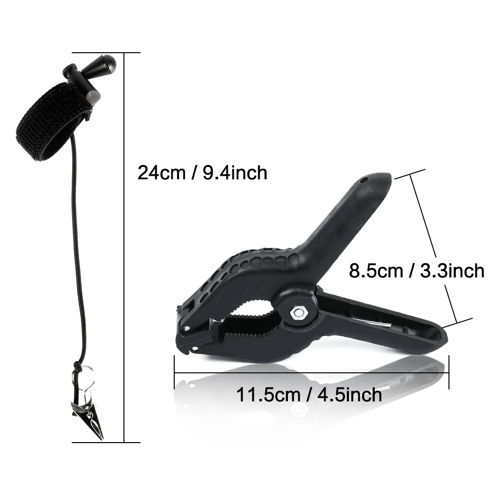 6/8Pcs Photography Spring Clips And Side Clamps Fixed Backdrop Muslin & Green Screen For Background Stand For Photo Studio Vedio