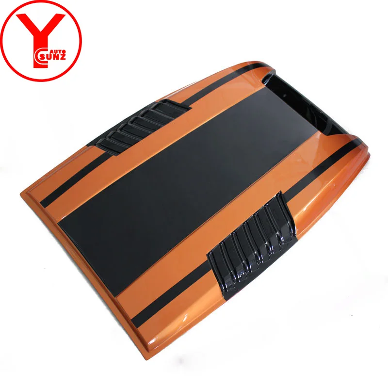 YCSUNZ orange black Bonnet Scoops Hood Cover hood scoop car parts accessories For Ford Everest Ranger T7 wildtrak 2016 2017 2018