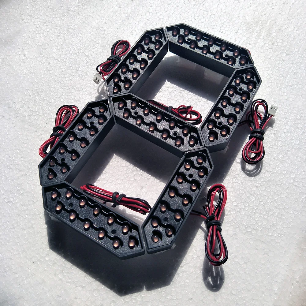 8 Inch 7-Segment Led Nummer Module, Rood, Geel, Groen, Wit 4 Kleur Optioneel, led Digitale Module, Olie & Gas Prijs Screen