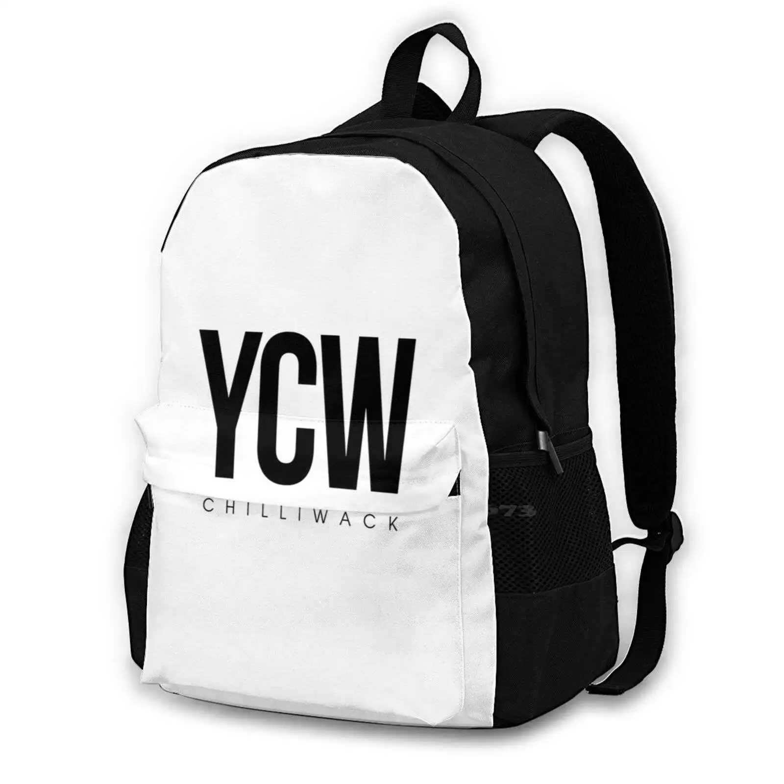 Ycw-Airport Code 3d Print Design Backpack Casual Bag Airport Code Three Letter Font Type Typography Typographic Cover Case