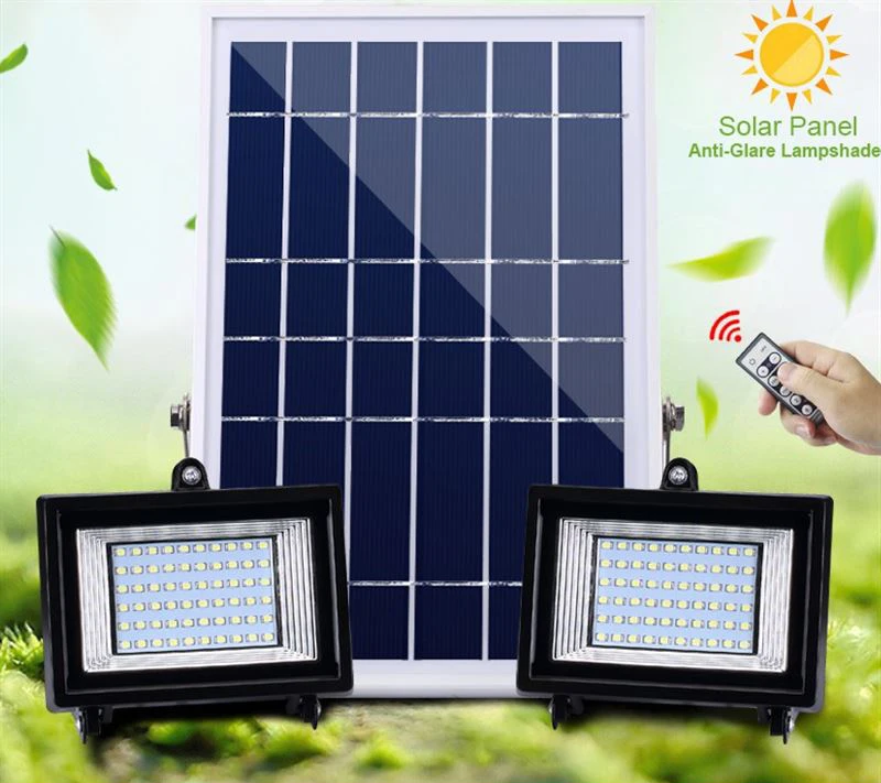 10PCS 30led 60led 80led 100led Solar Power LED Flood Light Solar Panel Outdoor Spotlight Solar Floodlight Remote Control