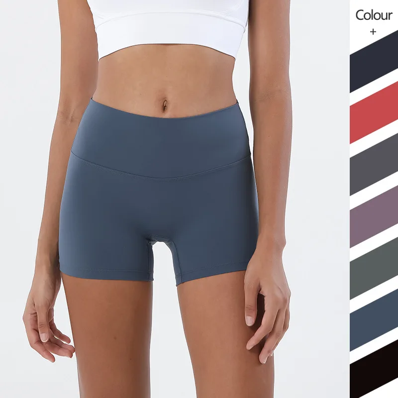 

Solid High Waist Yoga Shorts Sexy Butt Lifting Women Fitness Sport Shorts Wicking Jogging Trouser Gym Running Cycling Shorts