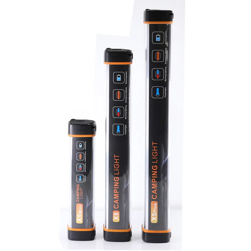 2024 New police emergency lights Rechargeable led work light Outdoor Camping Lamp X5 road emergency light