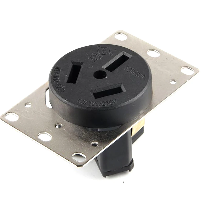 50A UL Listed US NEMA L10-50R power wiring outlet Australia Generator Anti-off industry connector panel power receptacle socket