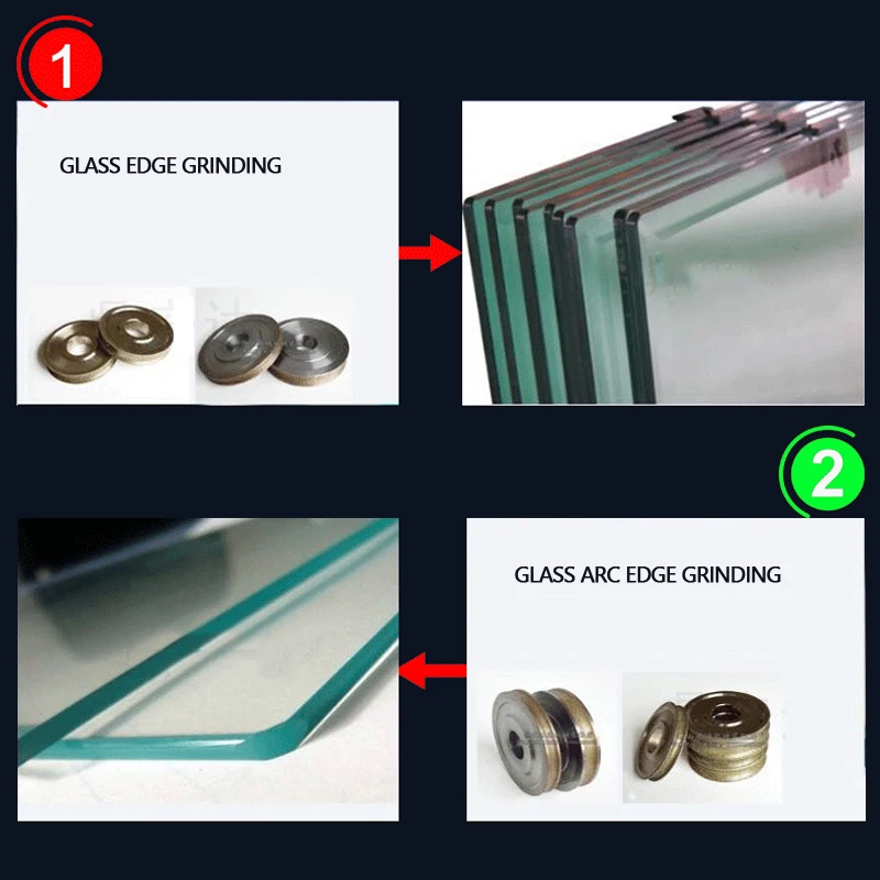 Small Portable Glass Edging Machine Grinding Straight Edge Round Edge Tile Acrylic Crystal And Plexiglass