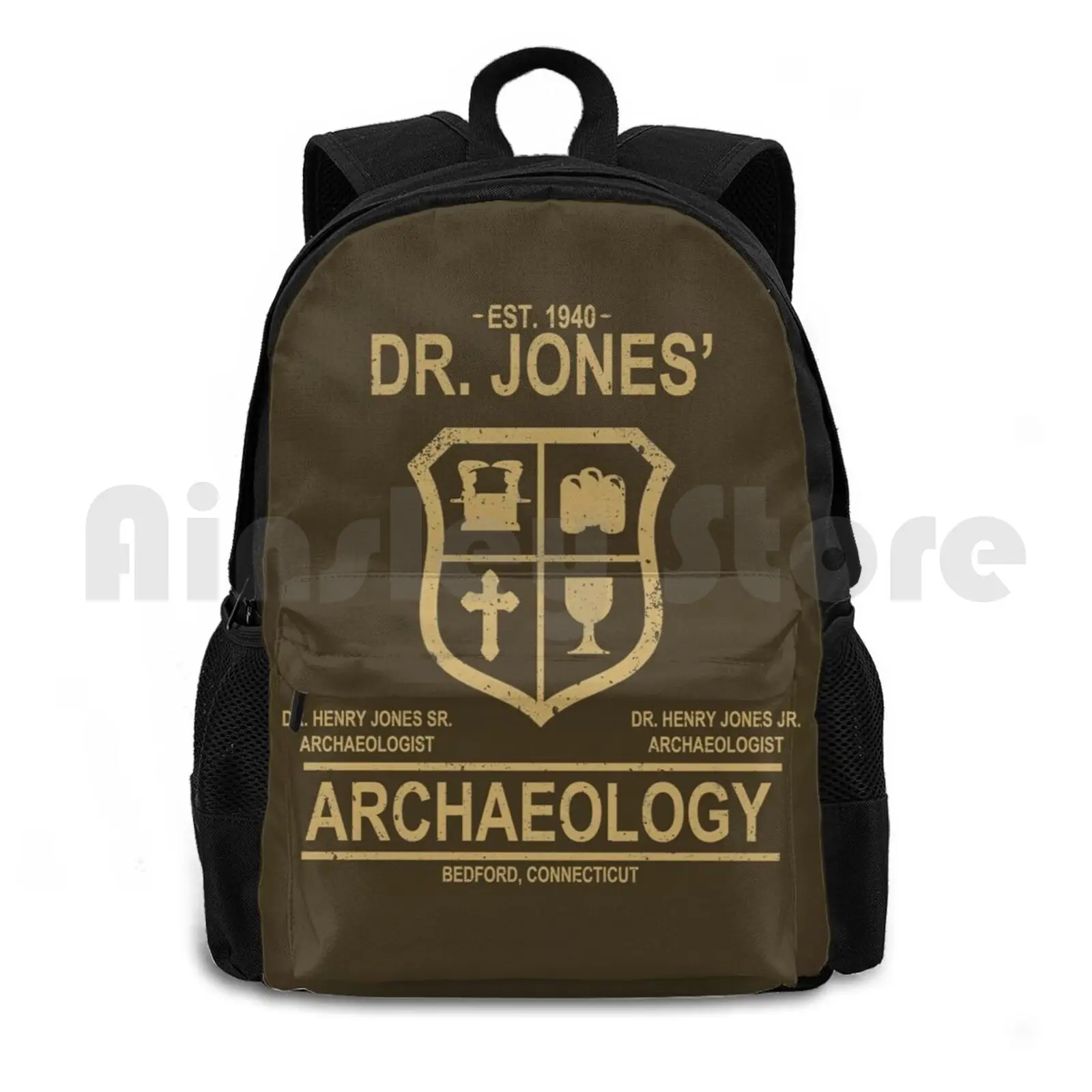 Dr. Jones' Archaeology Outdoor Hiking Backpack Waterproof Camping Travel Indiana Jones Archaeology Indy Jones Dr Jones Movies