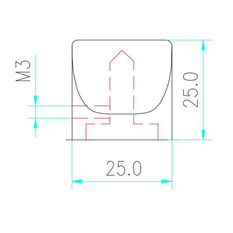 HIFI Audio Amp อลูมิเนียมปริมาณเป็ด Beak ลูกบิด1Pcs เส้นผ่านศูนย์กลาง25มม.ความสูง25มม.เครื่องขยายเสียงลูกบิด Potentiometer