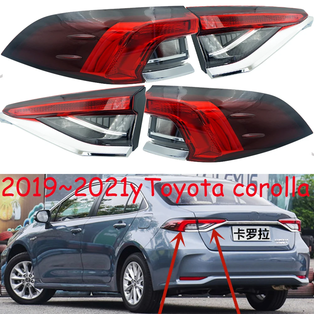 

1pcs car styling corolla tail light (no bulb) 2019~2021y corolla taillight cover altis rear light Tail Lamp rear trunk lamp