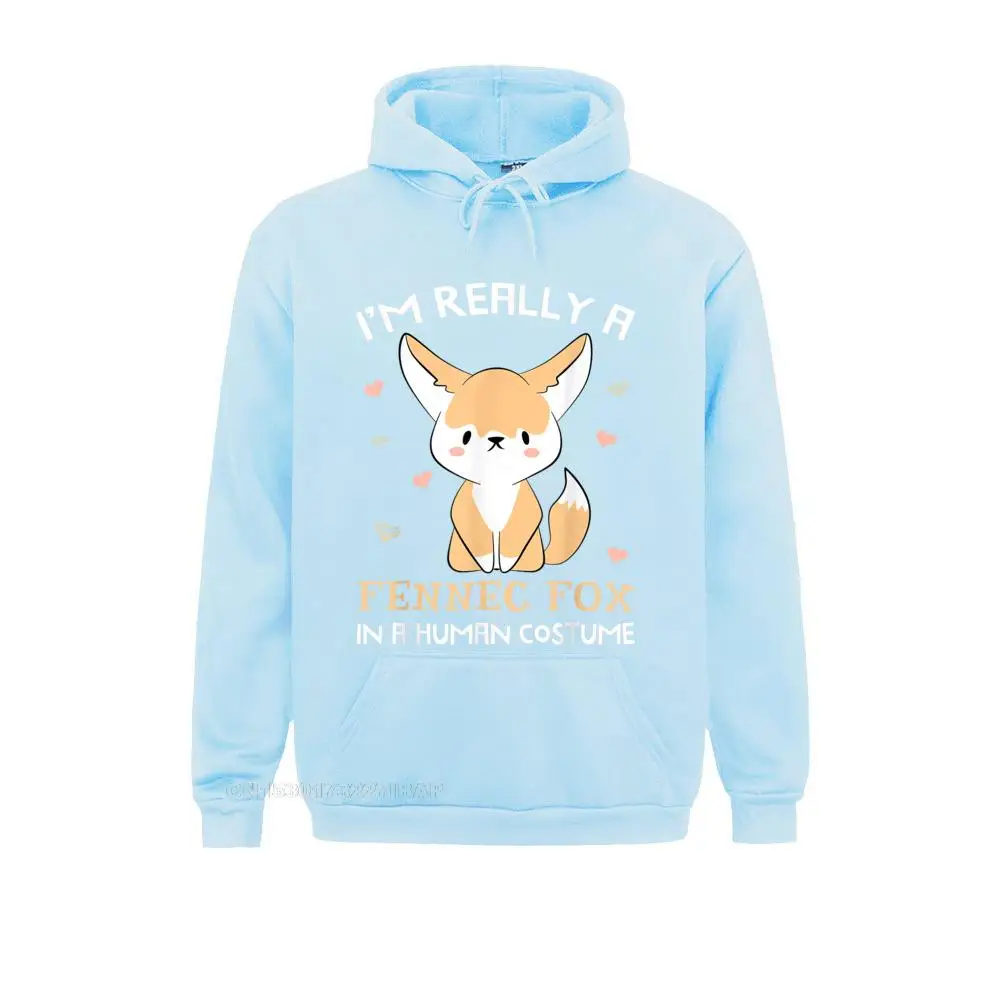 I'm Really A Fennec Fox In A Human Costume Funny Hoodie High Street Hoodies ostern Day Special Sportswears Men's Sweatshirts