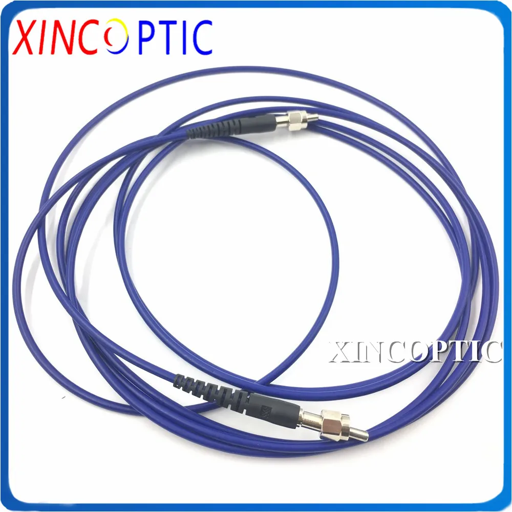 

SMA905-ST/FC/SC Metal/Ceramic Ferrule 400um MM SX NIR Quartz Fiber,0.22NA,3M,3.0mm Blue Armored Silica Fiber Patch Cord