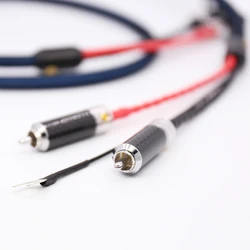 High Qaulity Viborg LC801 5N OFC Silver Plated Tonearm (Phono) Cable 2 RCAs TO 2RCAs Tonearm Cable RCA-RCA