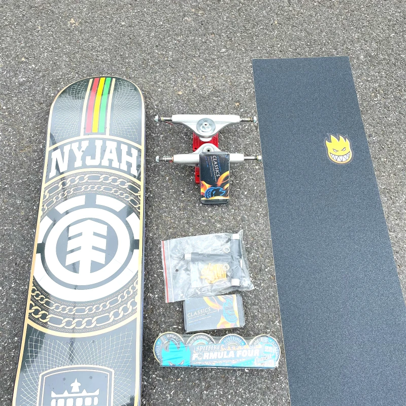 7-Layer Canadian Maple Color Professional Skateboard Complete Double Rocker 7.75/7.8/8.0/8.125/8.25/8.375/8.5 Inch Size