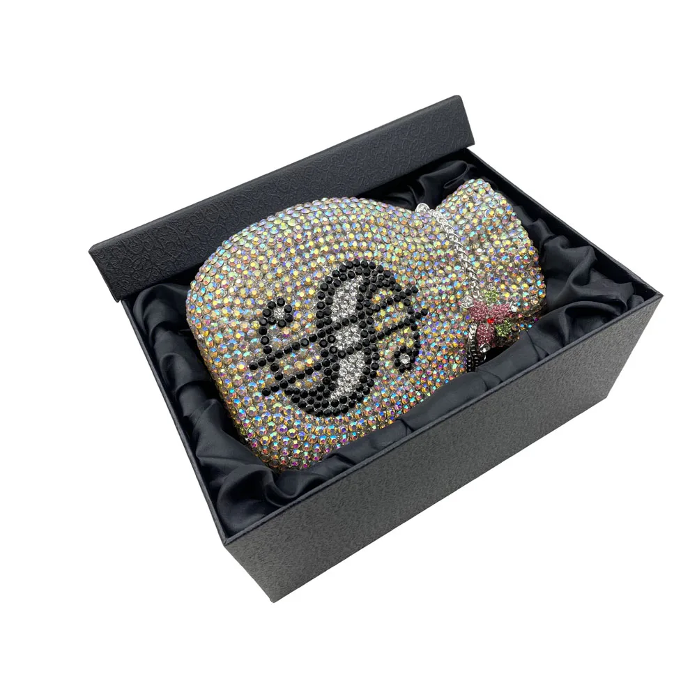 Luxury Designer US Dollar Crystal Handbags Women Party Purse Money Pouch Ladies Wedding Evening Bag For Diamond Clutches