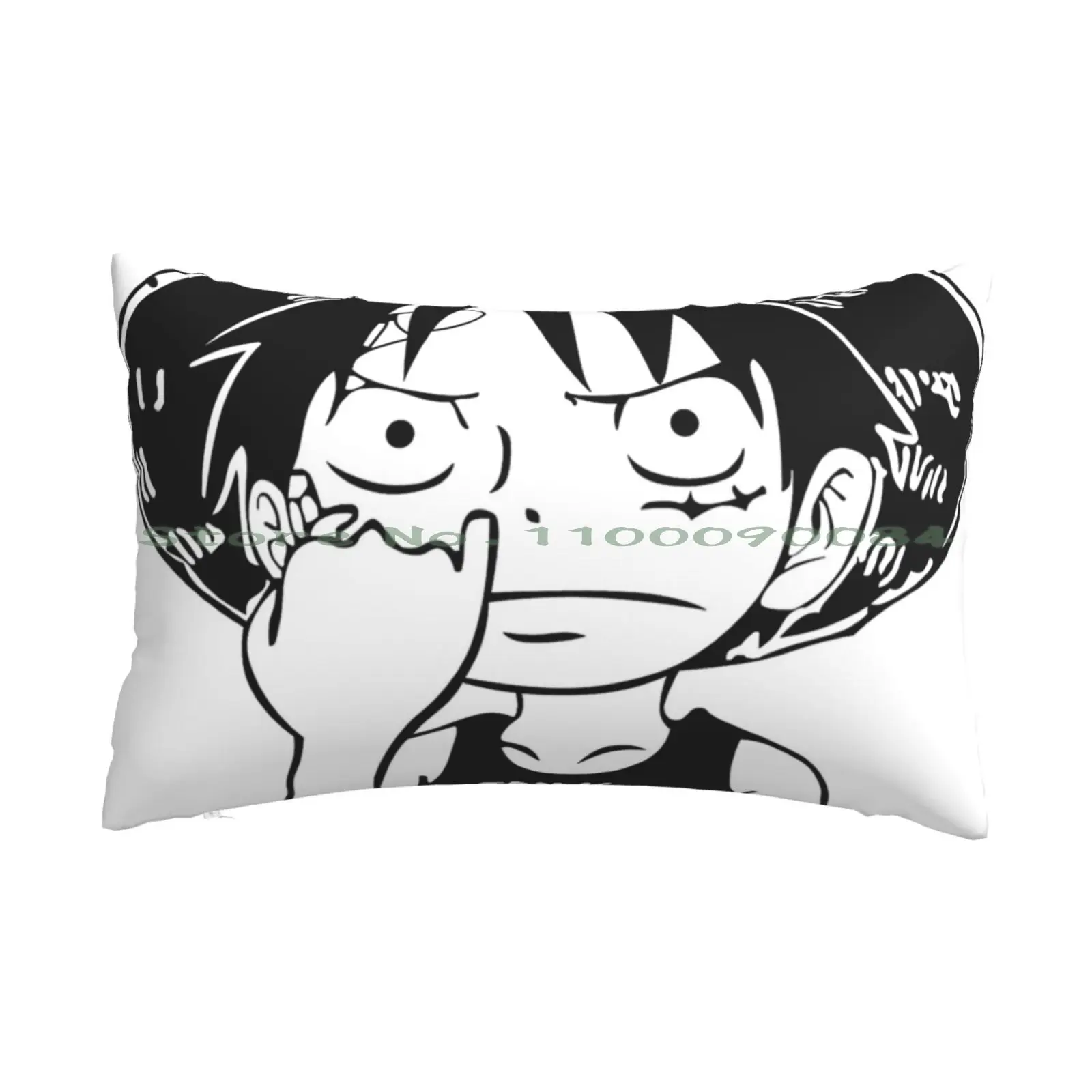 Luffy Picking Nose Pillow Case 20x30 50*75 Sofa Bedroom Portgas D Ace Sabo Monkey D Luffy Mugiwara Roronoa Zoro Manga Anime