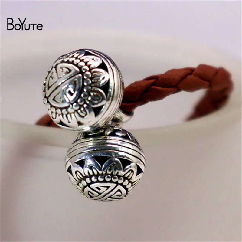 BoYuTe (50 Pieces/Lot ) 11.5MM Tibetan Silver Hollow Sun Pendant Charms Factory Direct Supply Diy Handmade Materials