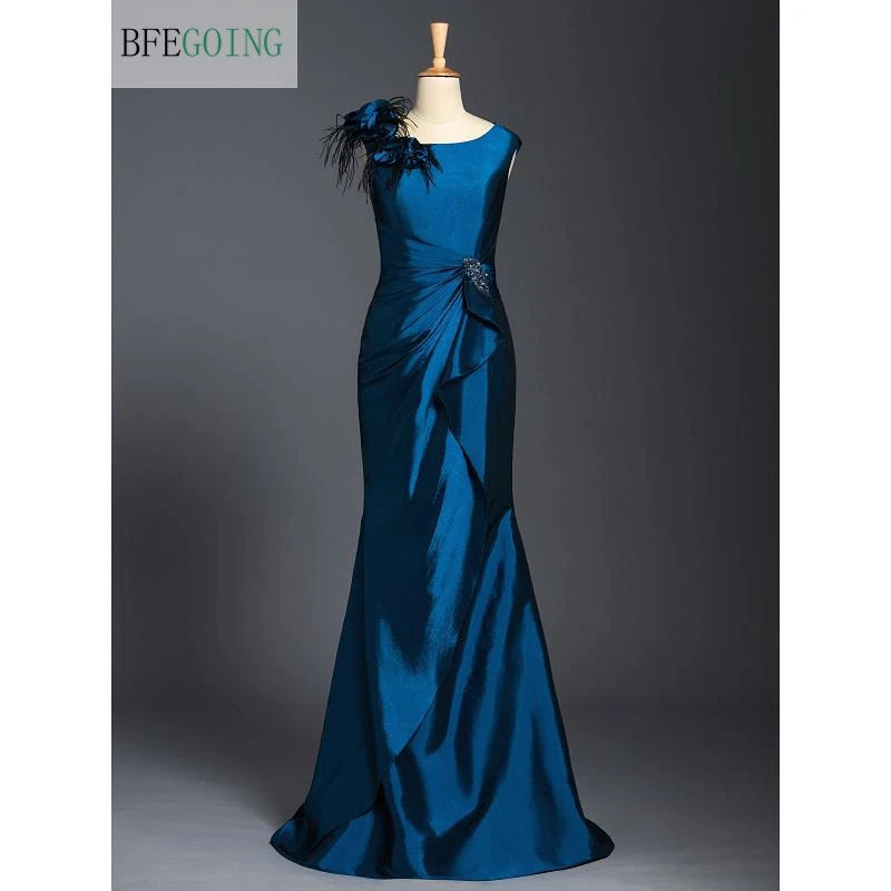 Taffeta Sleeveless  Floor-Length Wedding Party  Mermaid/Trumpet Mother Of The Bride Dresses