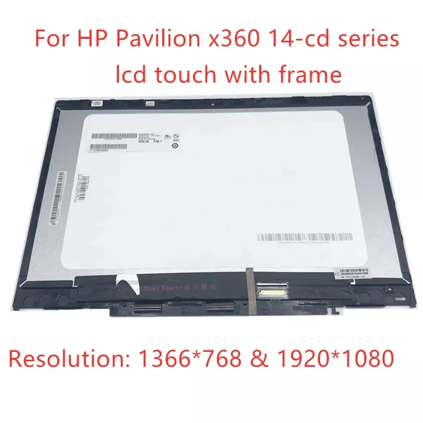 

for HP Pavilion 14-cd0003la 14-cd1029la 14-cd0014la 14-cd0007la 14-cd0008la LCD Display Touch Screen Glass Digitizer Assembly