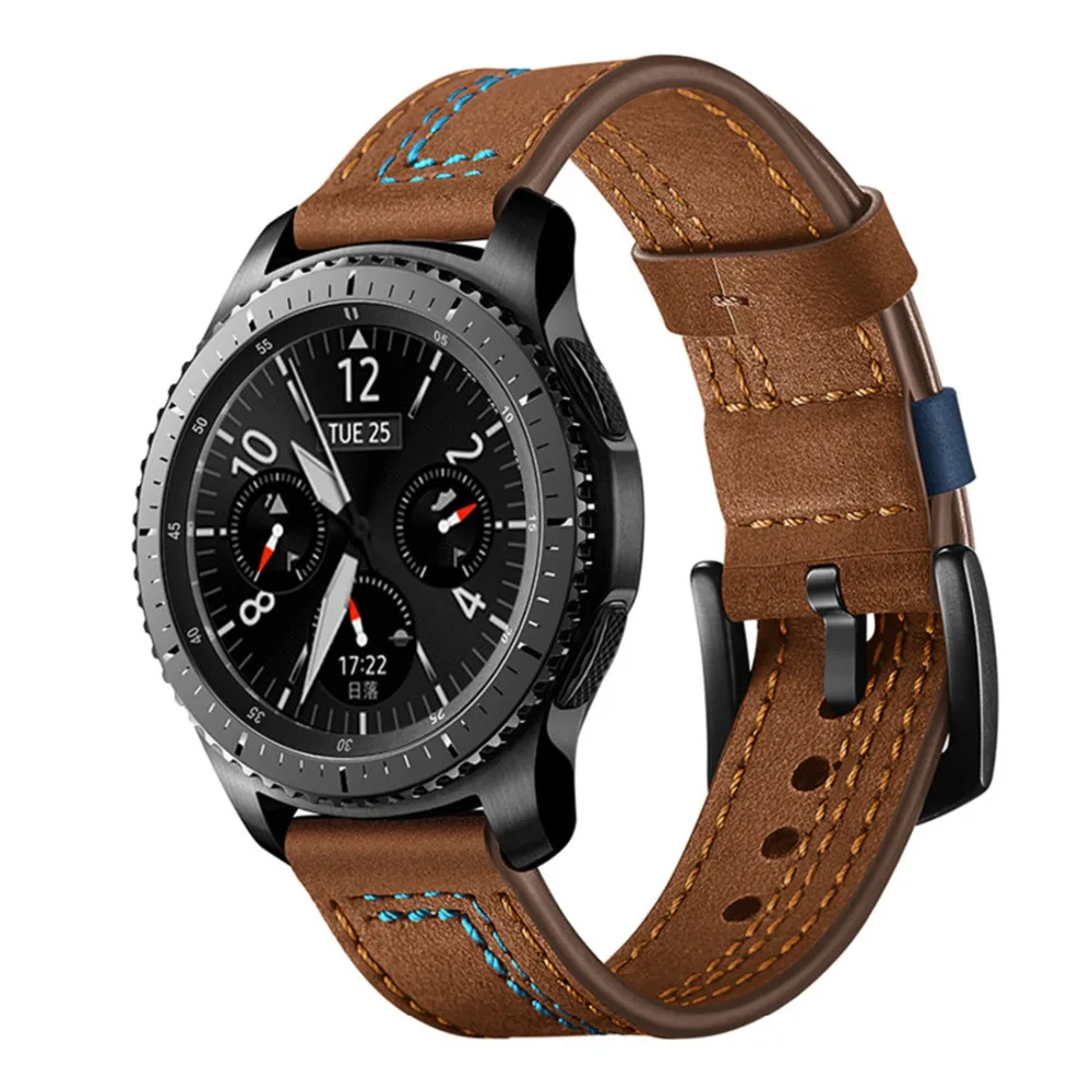 

22mm watch band For Samsung Galaxy watch 46mm Gear S3 frontier strap correa amazfit gtr 47mm 47 huawei watch gt Leather strap